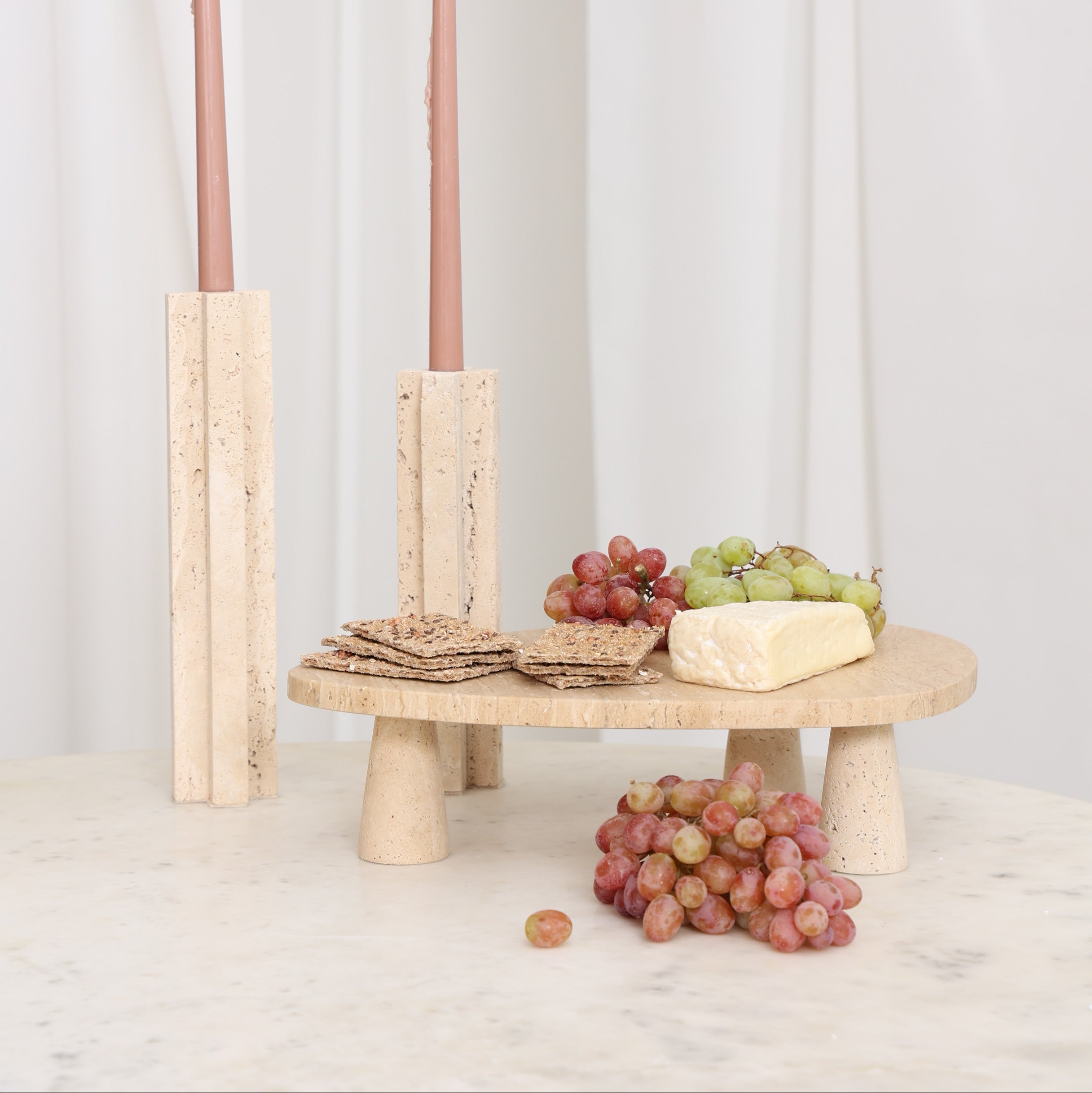 Touche Deco Gran Altezza Travertine Riser | Luxury Stone 28x40cm
