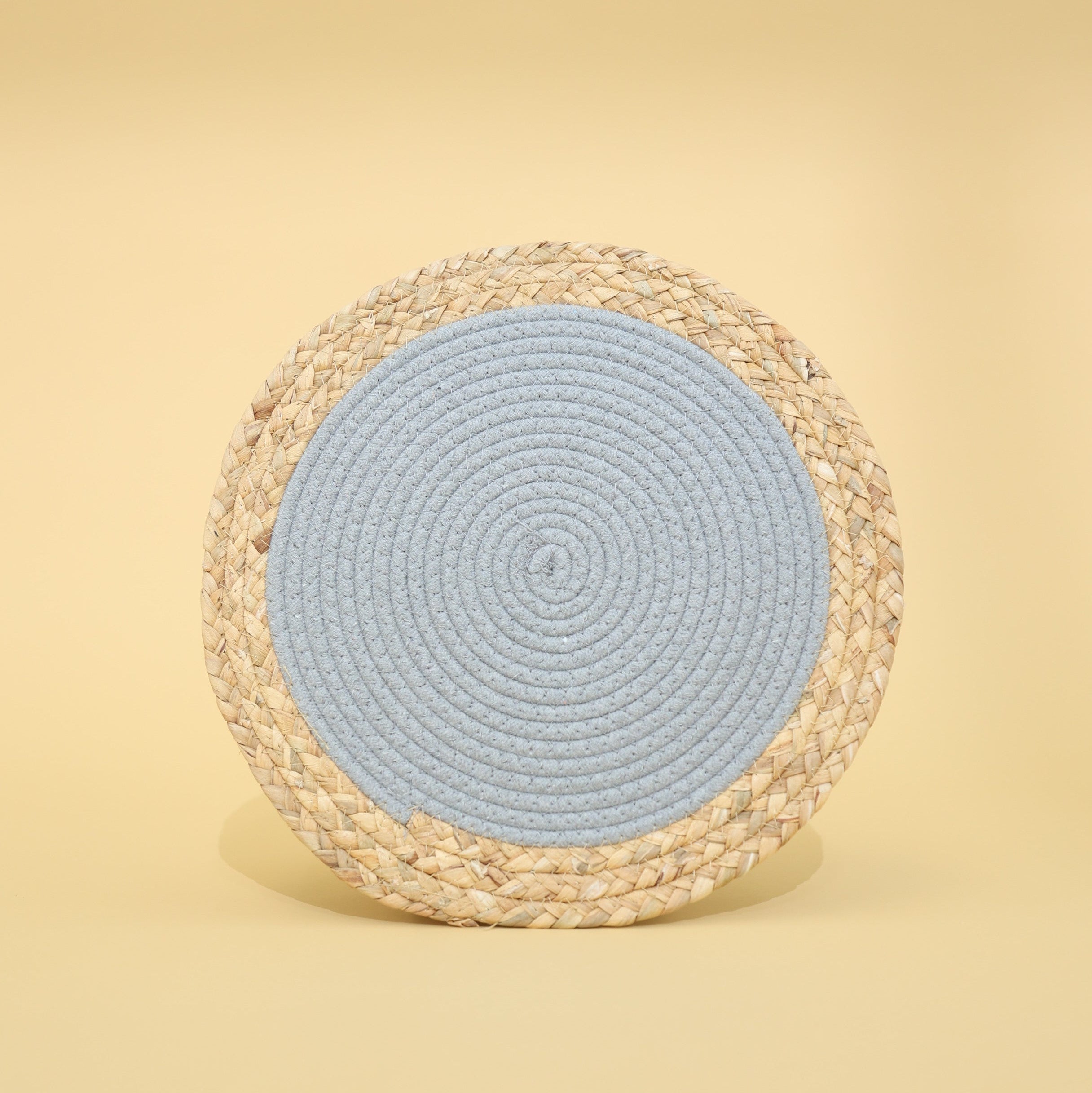 Touche Deco BohoSoft Placemats- Set of 3 - Ash/White