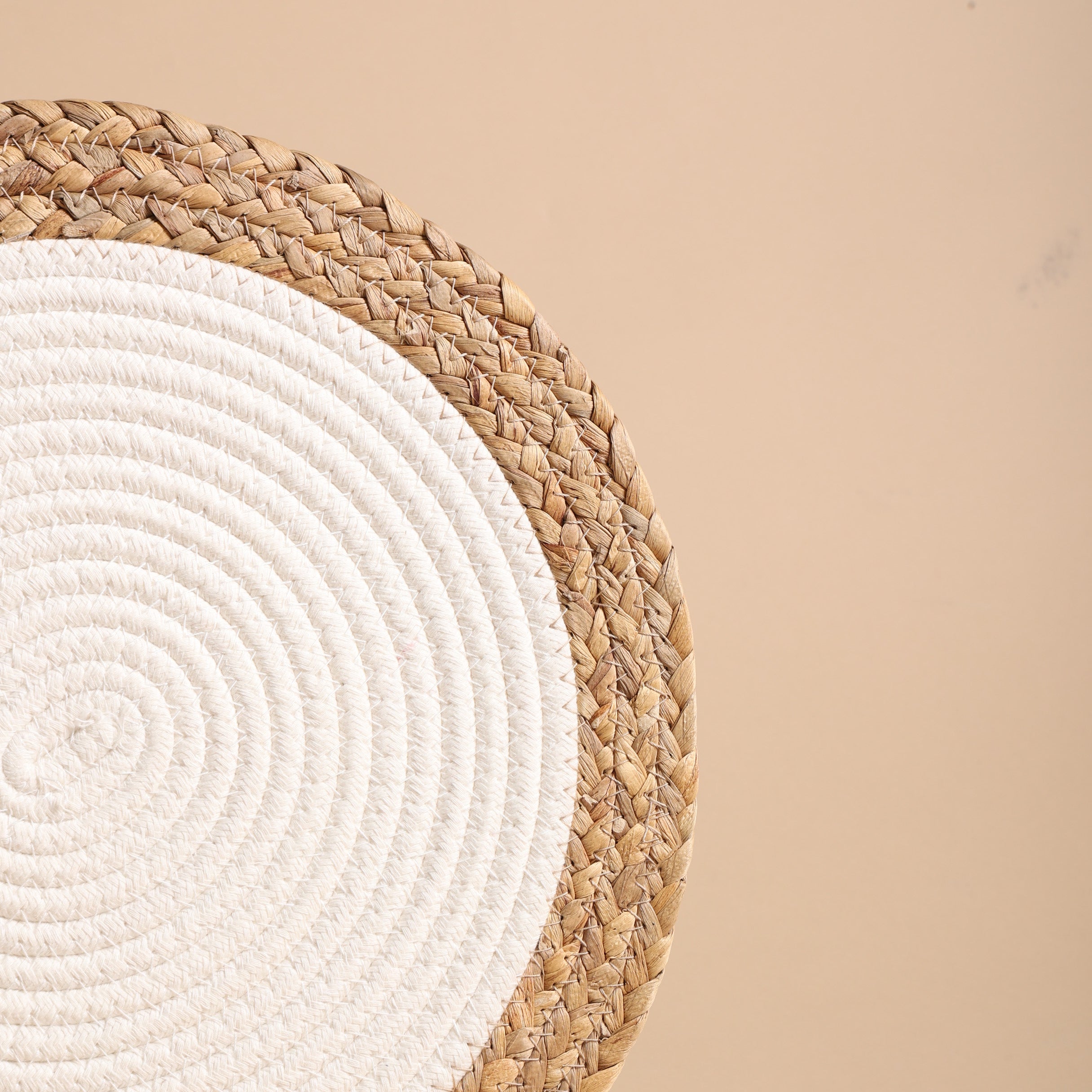 Touche Deco BohoSoft Placemats- Set of 3 - Ash/White