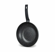 Rossetti Elementi Natura 24 cm Stir Fry Wok with stone-effect interior.