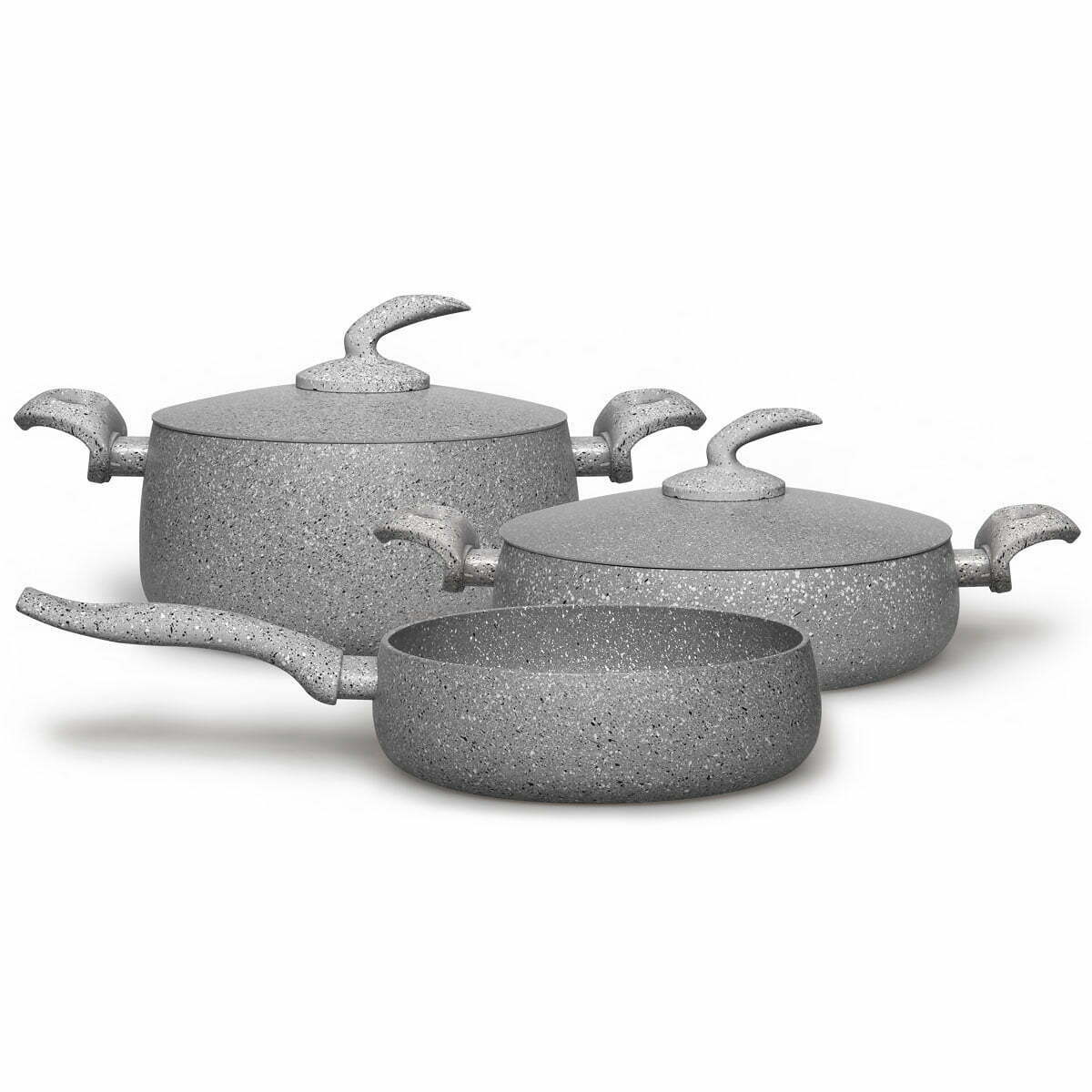 Rossetti Elementi Natura 5PC Limited Edition Cookware Set- 24Cm Deep Frypan, 28cm Casserole, 24cm Casserole
