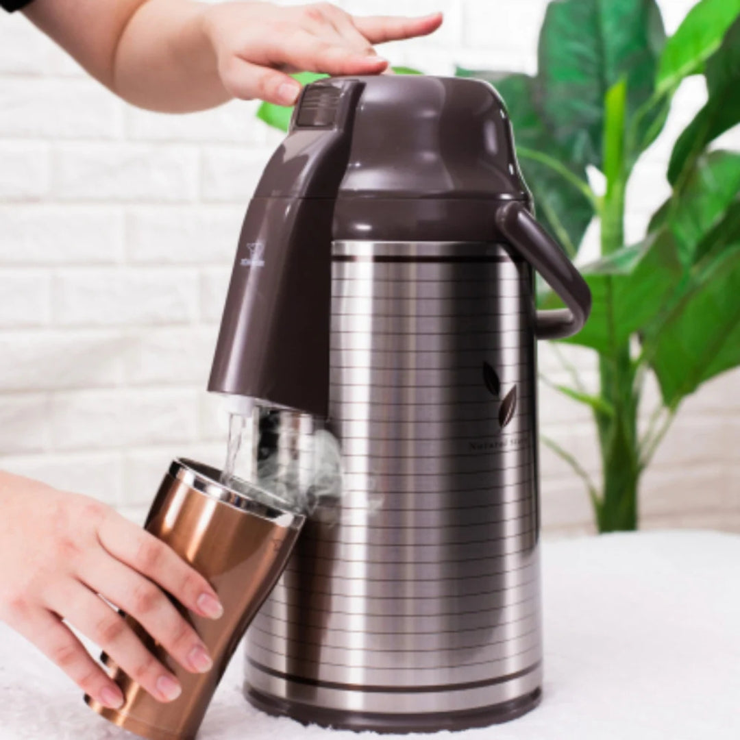 Zojirushi Insulated Glass Lined Beverage Dispenser Air Pot, VRKE-30E - Cookette