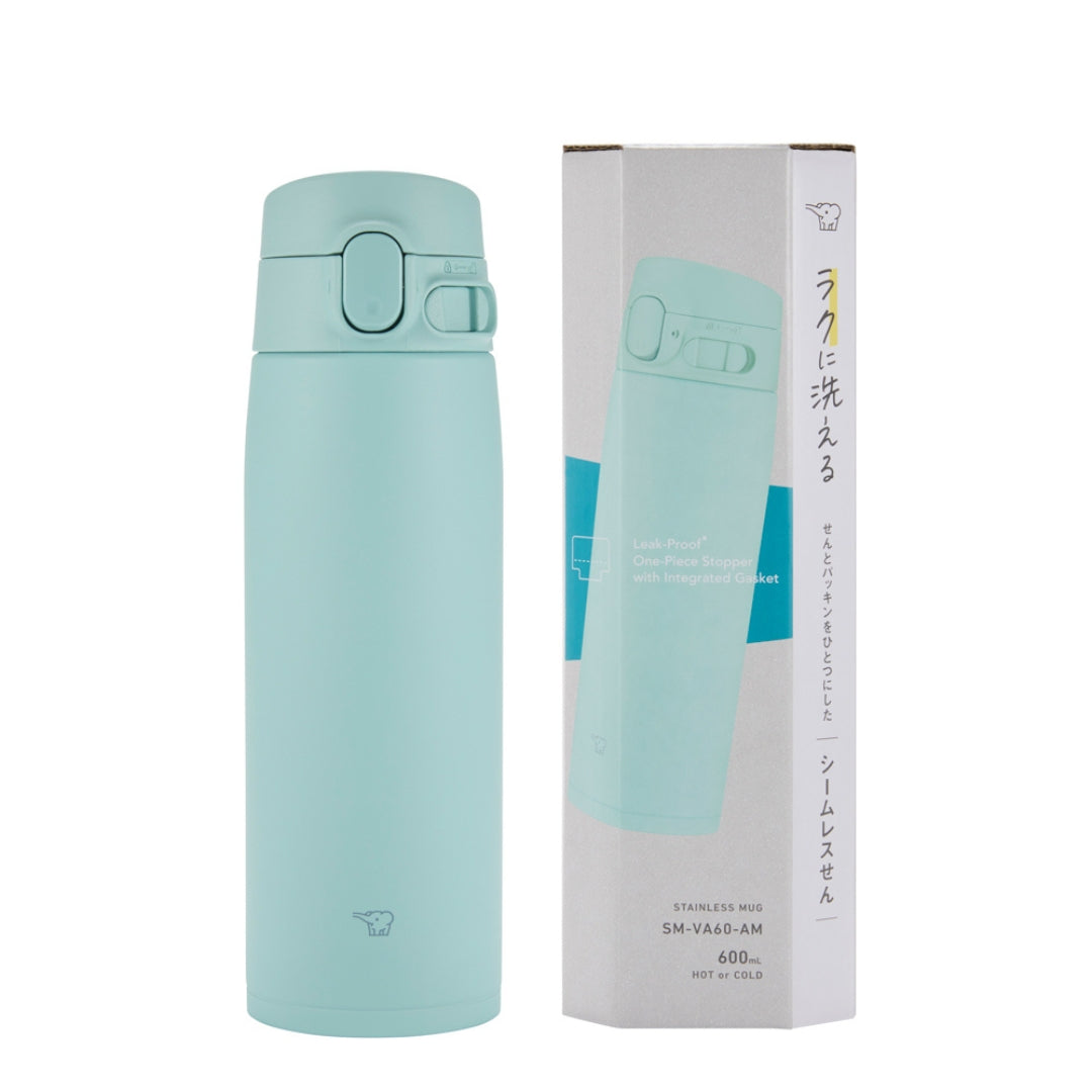 Zojirushi One Touch Stainless Insulated Steel Vacuum Bottle, SM-VA 0.6L/0.72L - Cookette