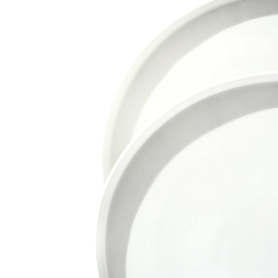 AJ Porcelain 10/12 Inches Ceramic Pizza Plate – Classic White Tableware for Restaurants, Cafes & Home Use