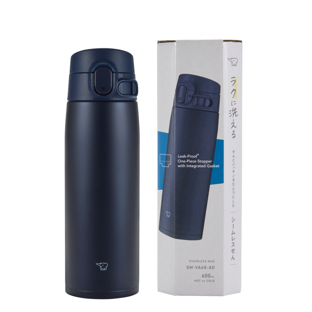 Zojirushi One Touch Stainless Insulated Steel Vacuum Bottle, SM-VA 0.6L/0.72L