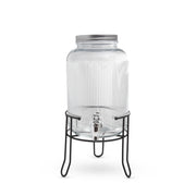 Fissman Beverage Dispenser 3.9LTR With Stand Glass