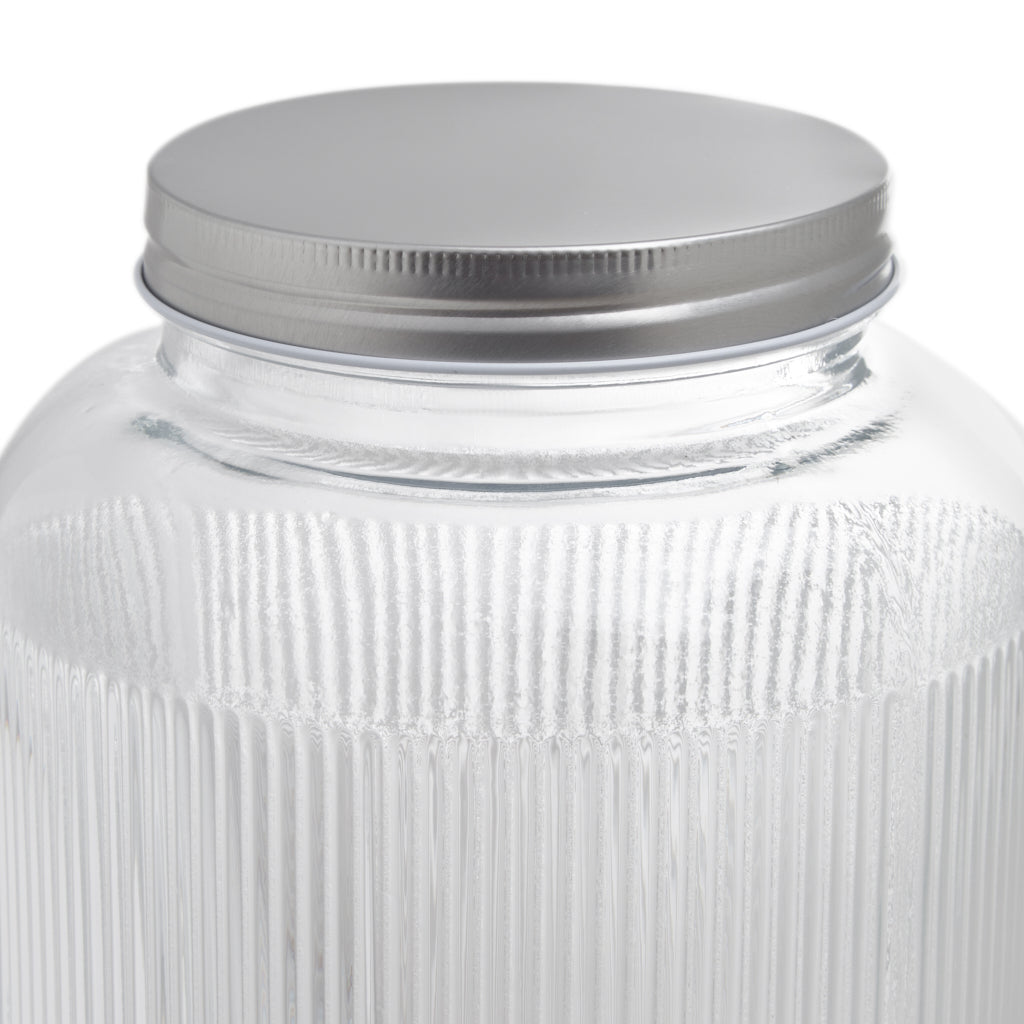Fissman Beverage Dispenser 3.9LTR With Stand Glass