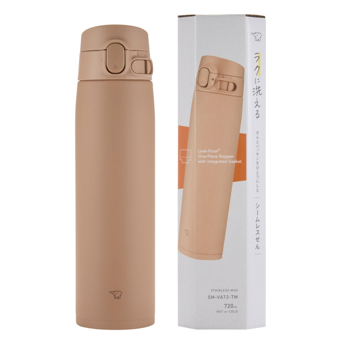 Zojirushi One Touch Stainless Insulated Steel Vacuum Bottle, SM-VA 0.6L/0.72L - Cookette