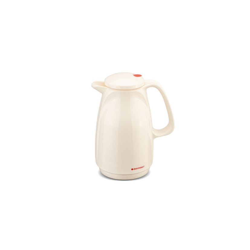 Handy-Pot-0.5-Liter-Rotpunkt-Glass-Insulated-ivory