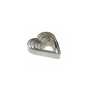 Tognana Mythos Set of 6 Heart & Star-Shaped Cookie Cutters – Premium Stainless Steel, Rust-Free, Durable & Easy to Clean