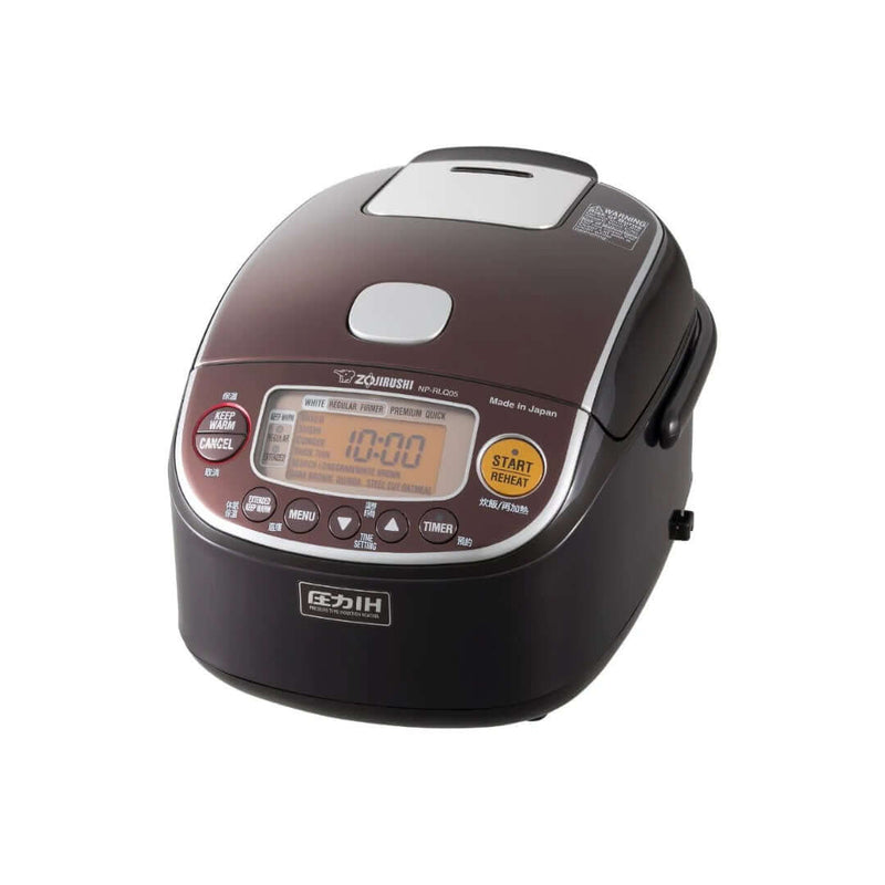 Zojirushi Electronic Rice cooker/ warmer 0.5 Ltr Dark brown, NP-RLQ05-TD - Cookette