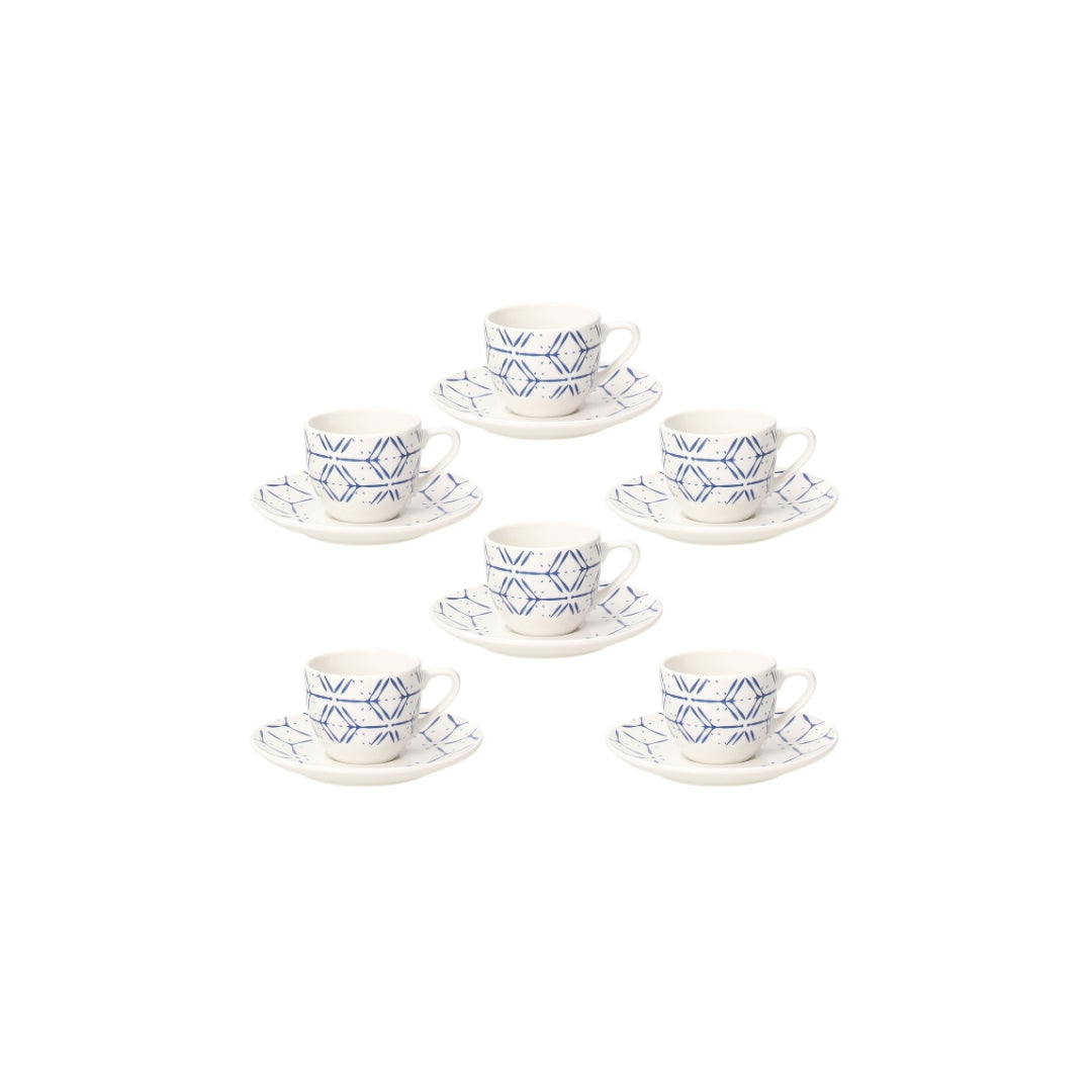 Tognana Coffee Cup Set 6 Pieces - Metropolis Down Town - Cookette