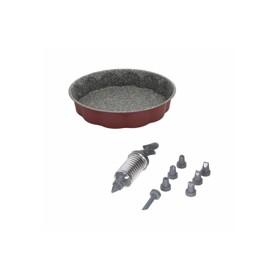 Tognana Sweet Cherry Set Corolla With Pastry Syringe, Carbon Steel