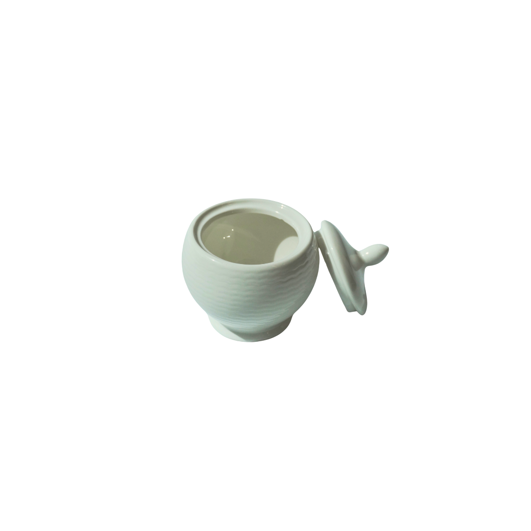 White ceramic 280ML Sugar Bowl - Cookette
