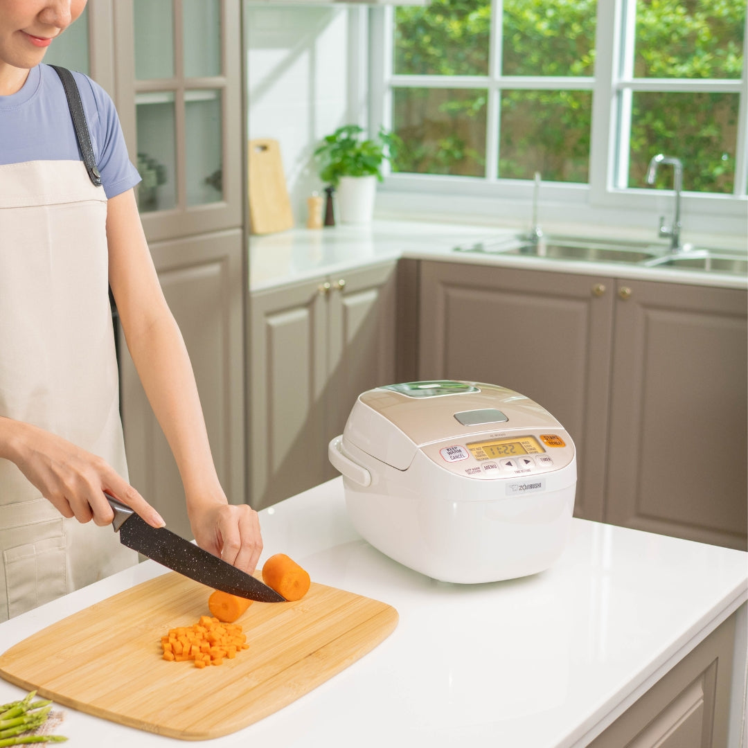 Zojirushi NL-BGQ05-WA - 0.5 L Micom Rice Cooker & Warmer – White | Compact Japanese Rice Cooker