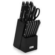 Fissman 13-Piece Knife Set Yasumoto with Wooden Block X30Cr13 Steel