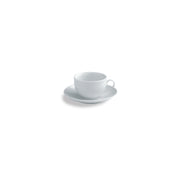 Tognana White Porcelain Tea Cup and Saucer Set – 6 Pieces - Cookette