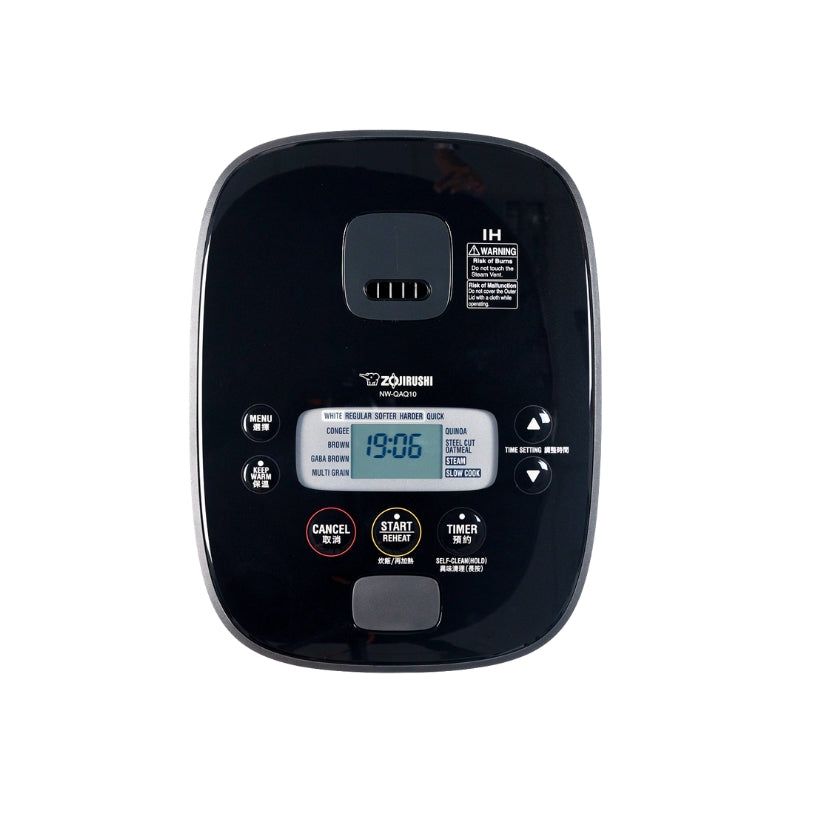 Zojirushi NW-QAQ Induction Heating (IH) Micom Rice Cooker & Warmer – Made in Japan (1.0L / 1.8L) – Black