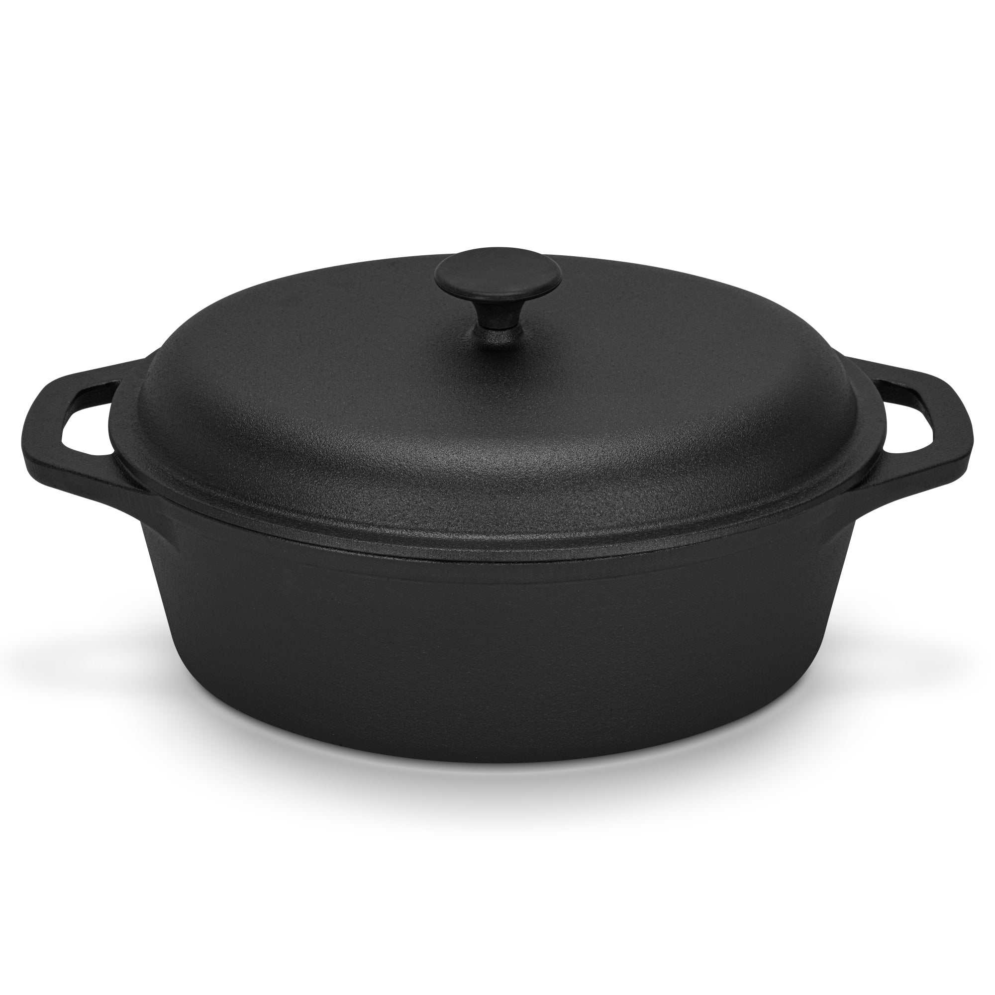 Fissman Casserole with Lid 33cm/6LTR with Lid (Cast Iron)