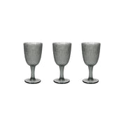 Tognana Davor - Set 3 Goblets Glass Blue/Grey - Cookette