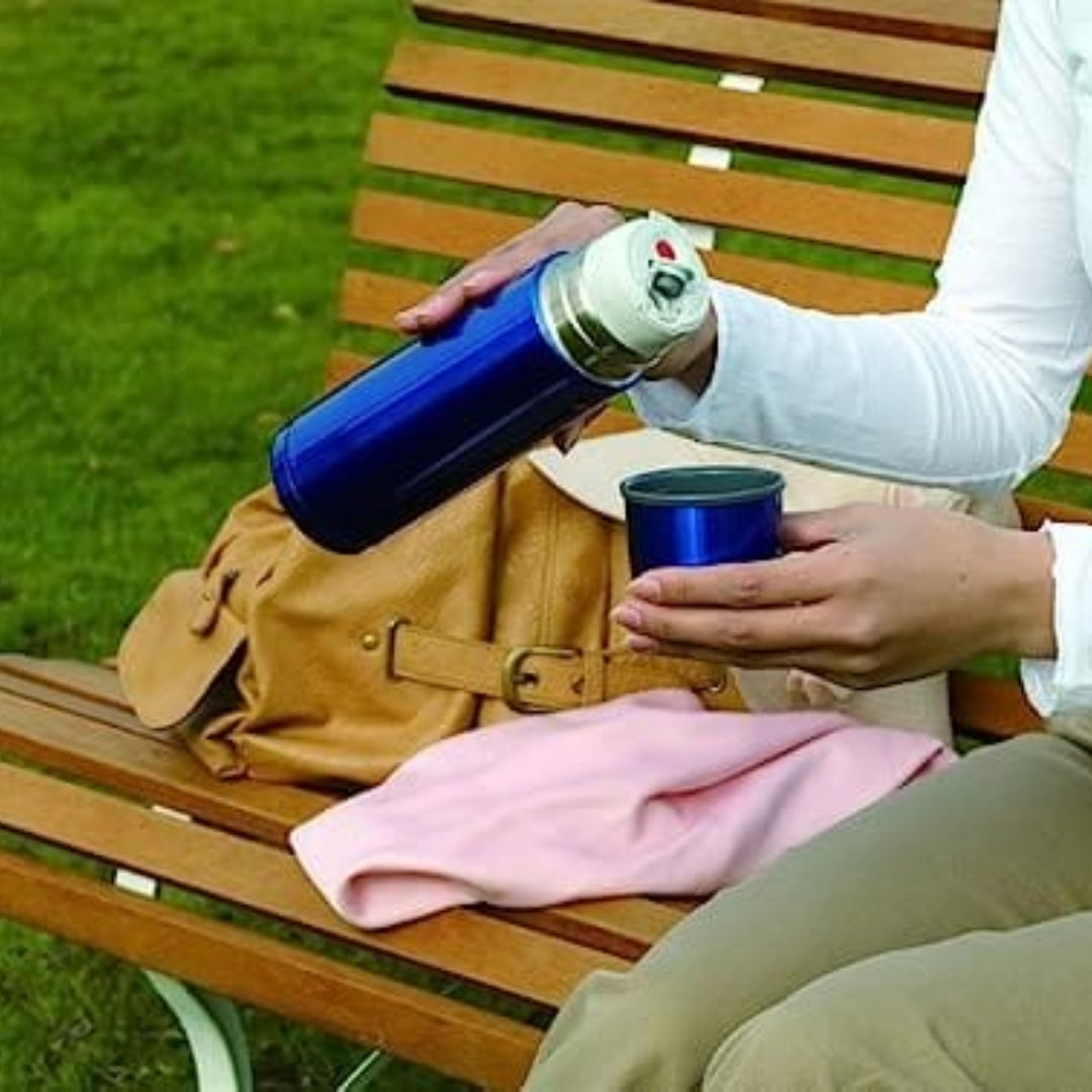 Zojirushi Stainless Steel Vacuum Insulated Bottle with Cup, SV-GG35 - Cookette