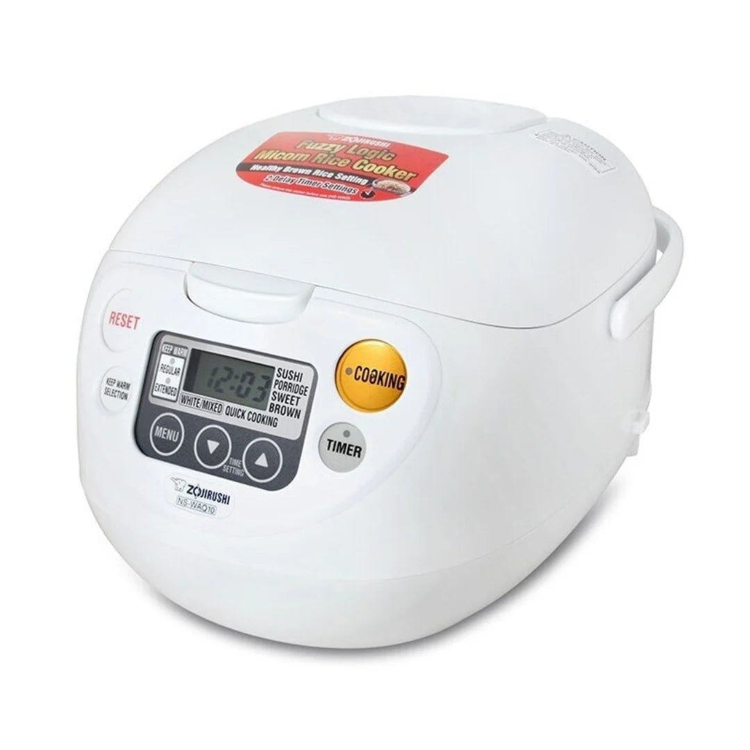 Zojirushi MICOM Fuzzy Logic Electronic Rice Cooker/Warmer White,  NS-WAQ 1.0L/1.8L