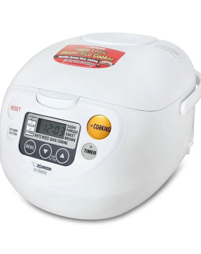 Zojirushi MICOM Fuzzy Logic Electronic Rice Cooker/Warmer White,  NS-WAQ 1.0L/1.8L