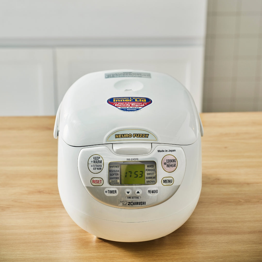 Zojirushi Fuzzy Logic Electronic Rice Cooker, NS-ZAQ 1.0L/1.8L