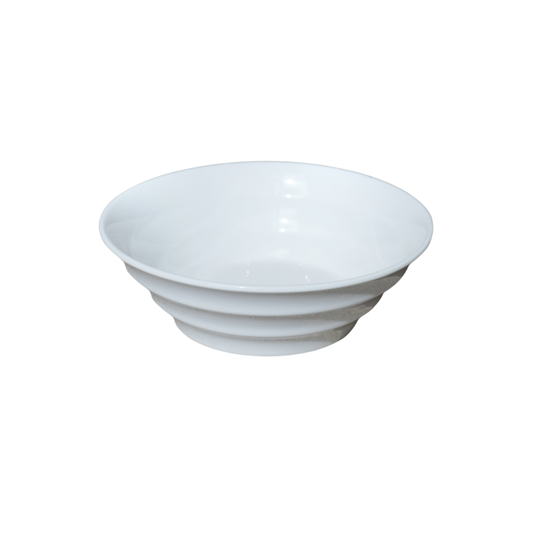 White ceramic 8" noodle bowl - Cookette