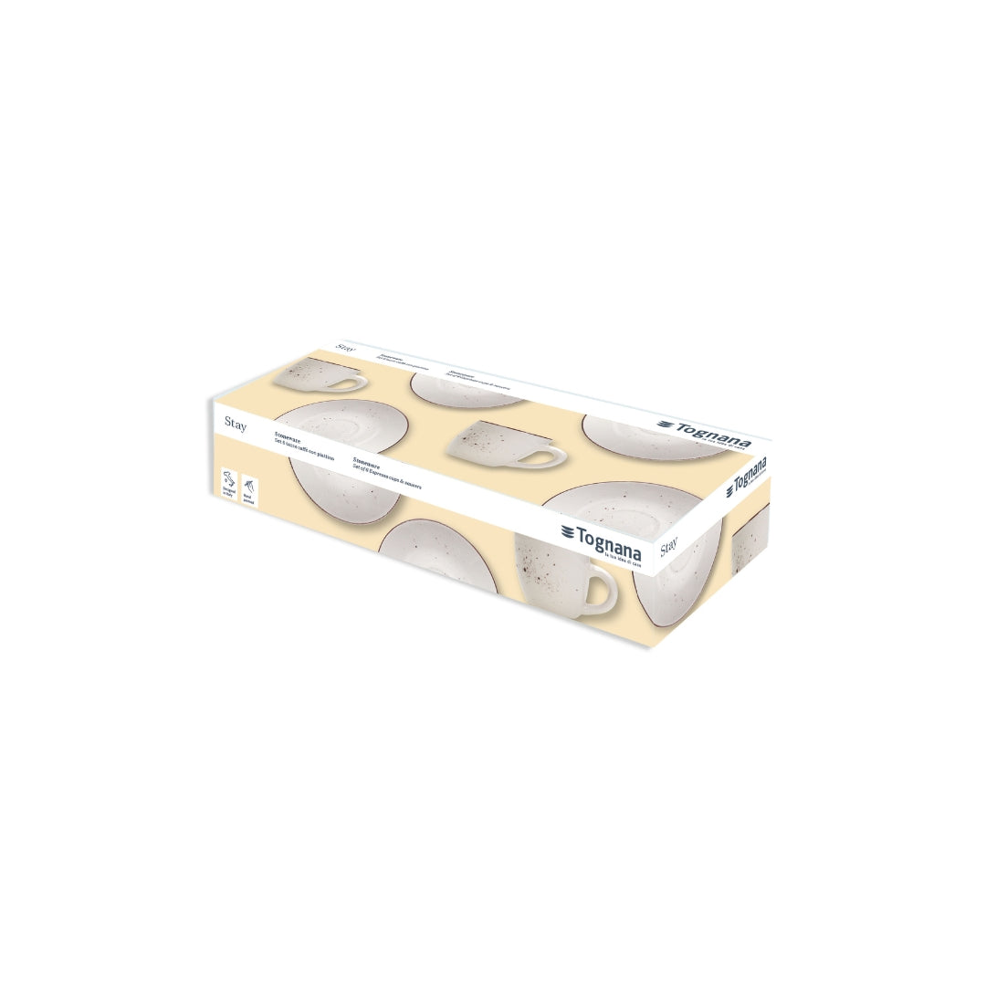 Tognana Set 6 Coffee Cup & Saucer - Louise Stay - Cookette