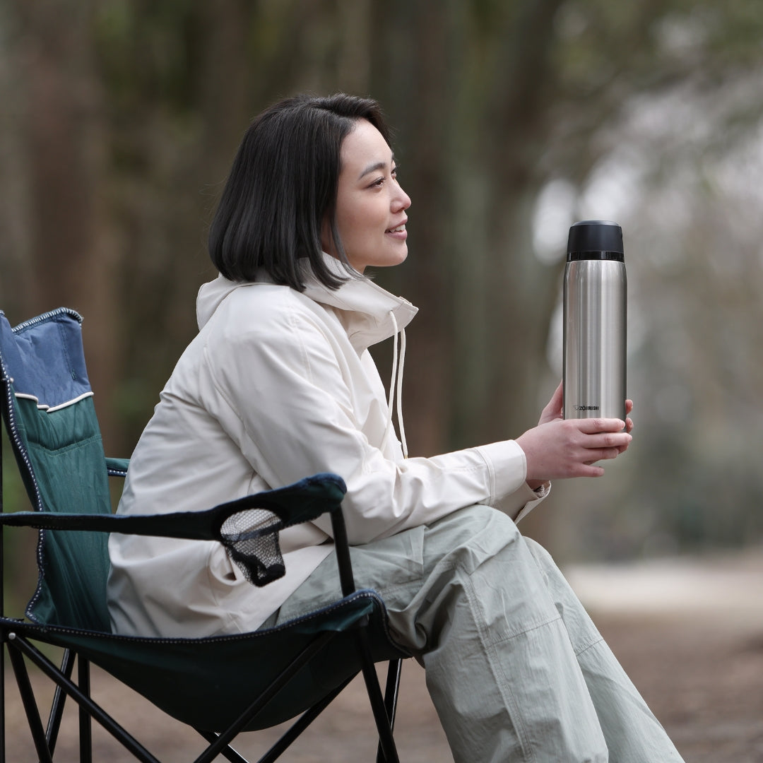 Zojirushi Stainless Steel Vacuum Insulated Bottle with Cup, SJ-JS 0.82L/1.0L - Cookette