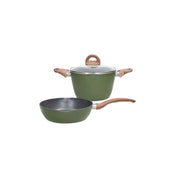 Tognana Jungle Cookware Set – 3 pcs (24 cm Frying Pan + 20 cm Saucepan + Lid) - Cookette