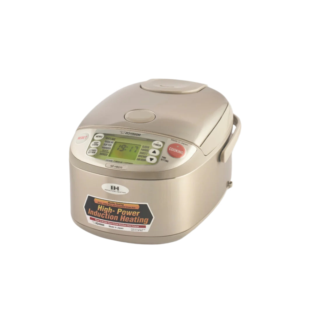 Zojirushi Induction Heating Electronic Rice Cooker/Warmer Stainless Steel, NP-HBQ 1.0L/1.8L