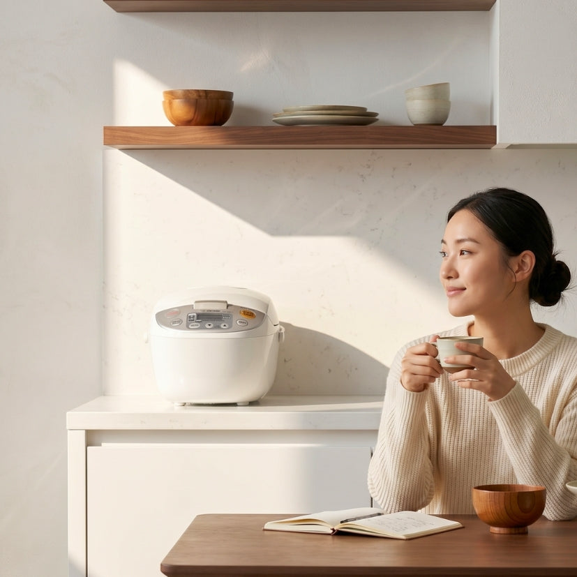 Zojirushi Micom Fuzzy Logic Rice Cooker & Steamer (NL-AAQ10) – 1.0L / 1.8 L Beige – Made in Japan