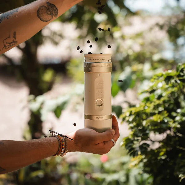 Outin Fino Portable Electric Coffee Grinder - Precision Burr