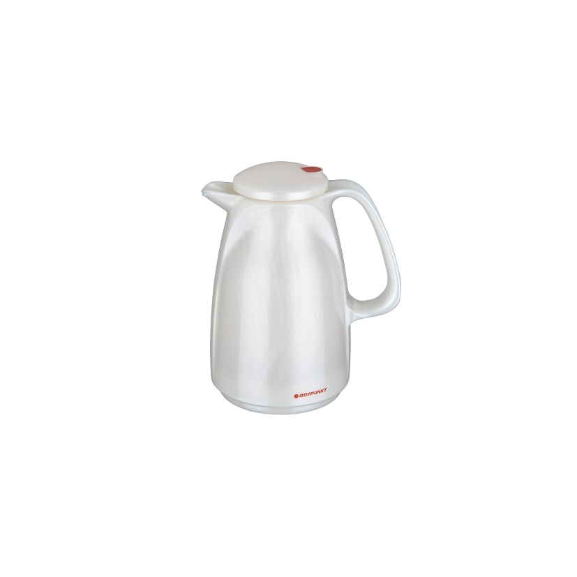 Handy-Pot-0.5-Liter-Rotpunkt-Glass-Insulated-metallic-white