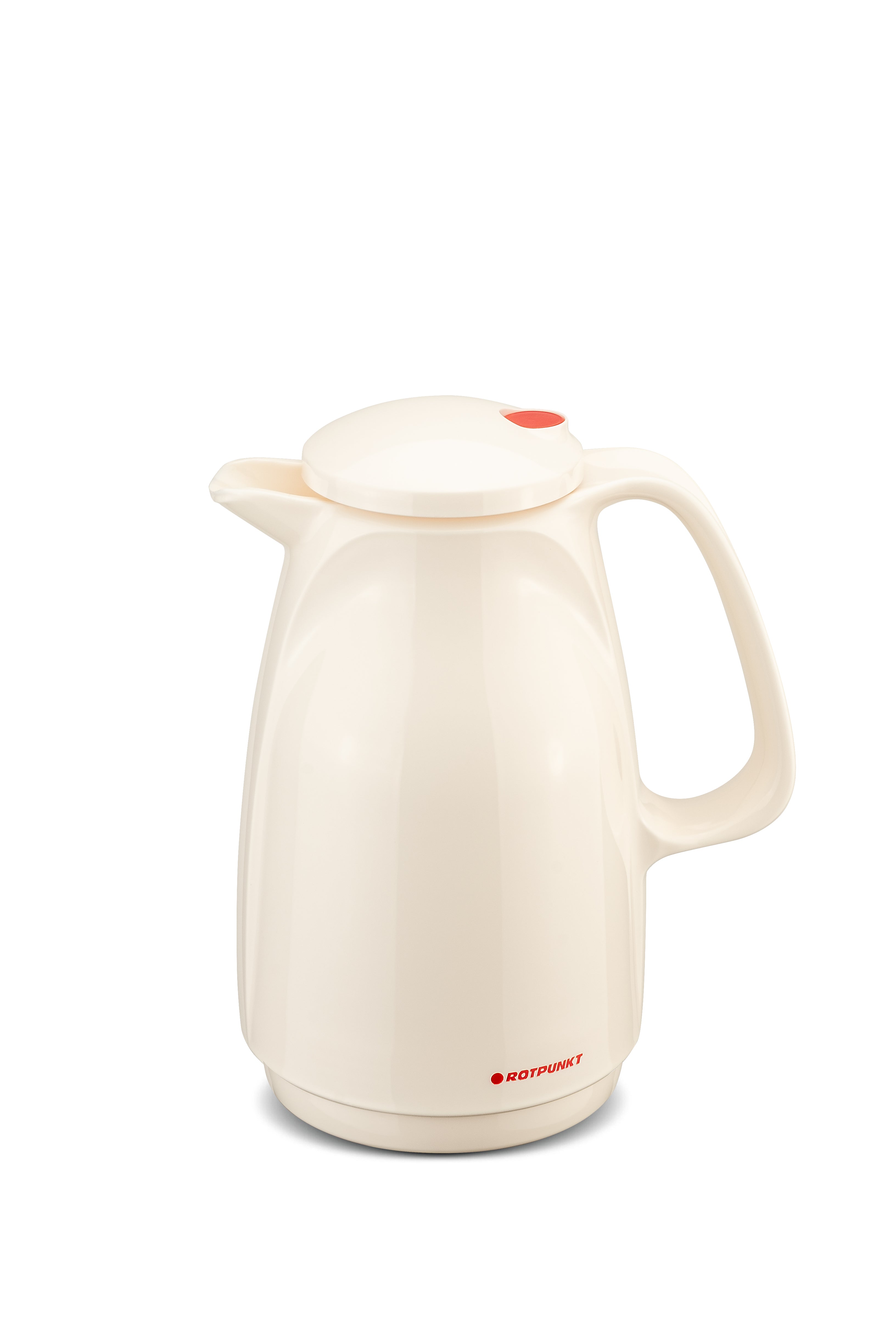 Handy-Pot-0.5-Liter-Rotpunkt-Glass-Insulated-ivory