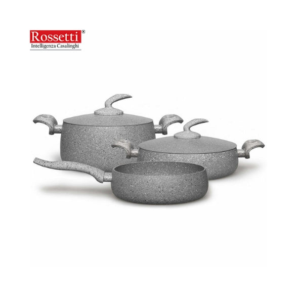 Rossetti Elementi Natura 5PC Limited Edition Cookware Set- 24Cm Deep Frypan, 28cm Casserole, 24cm Casserole
