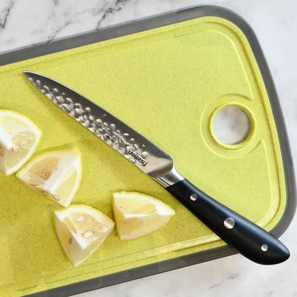 Fissman 5" Utility Knife Hattori Hammered 420J2 Steel