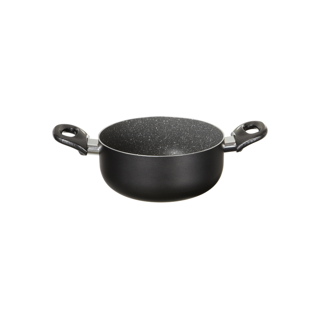 Thunder Stone 24cm Aluminum Non-Stick Casserole with 2 Handles | Di.mo Casa Collection