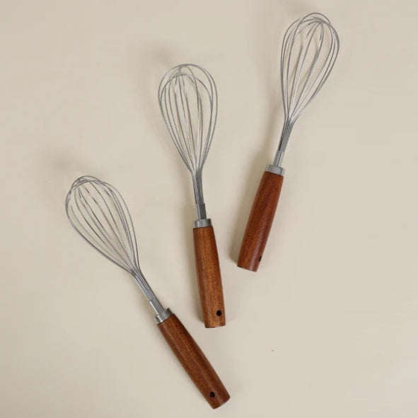Touche Deco Wood & Steel Whisk