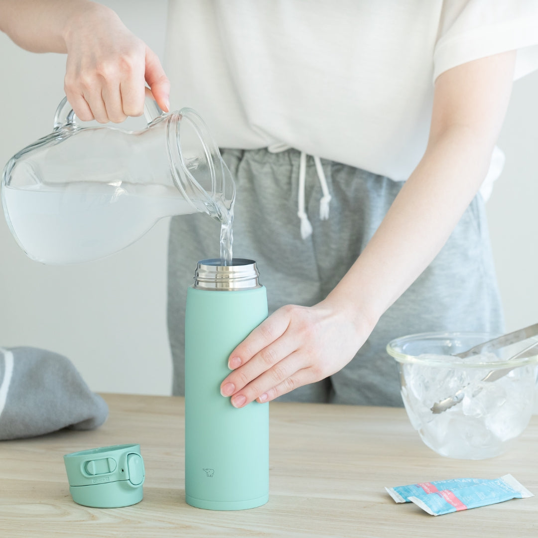 Zojirushi One Touch Stainless Insulated Steel Vacuum Bottle, SM-VA 0.6L/0.72L - Cookette