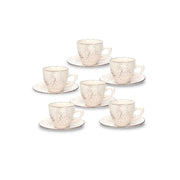 Tognana Set 6 Coffee Cup & Saucer - Louise Stay - Cookette