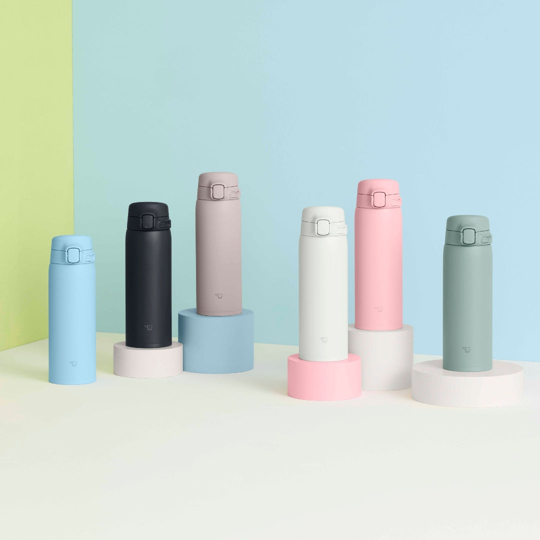 Zojirushi SU-BA36/48 Vacuum Insulated Bottle – Hot & Cold Stainless Steel Travel Thermos, Leak-Proof One-Touch Compact Bottle