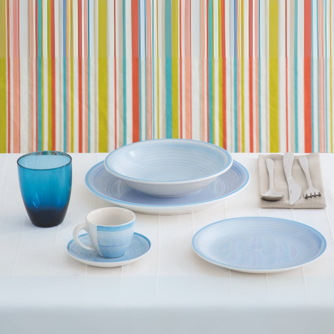 Tognana 3 Pcs Tableware Set - Gypsy Light Blue - Cookette