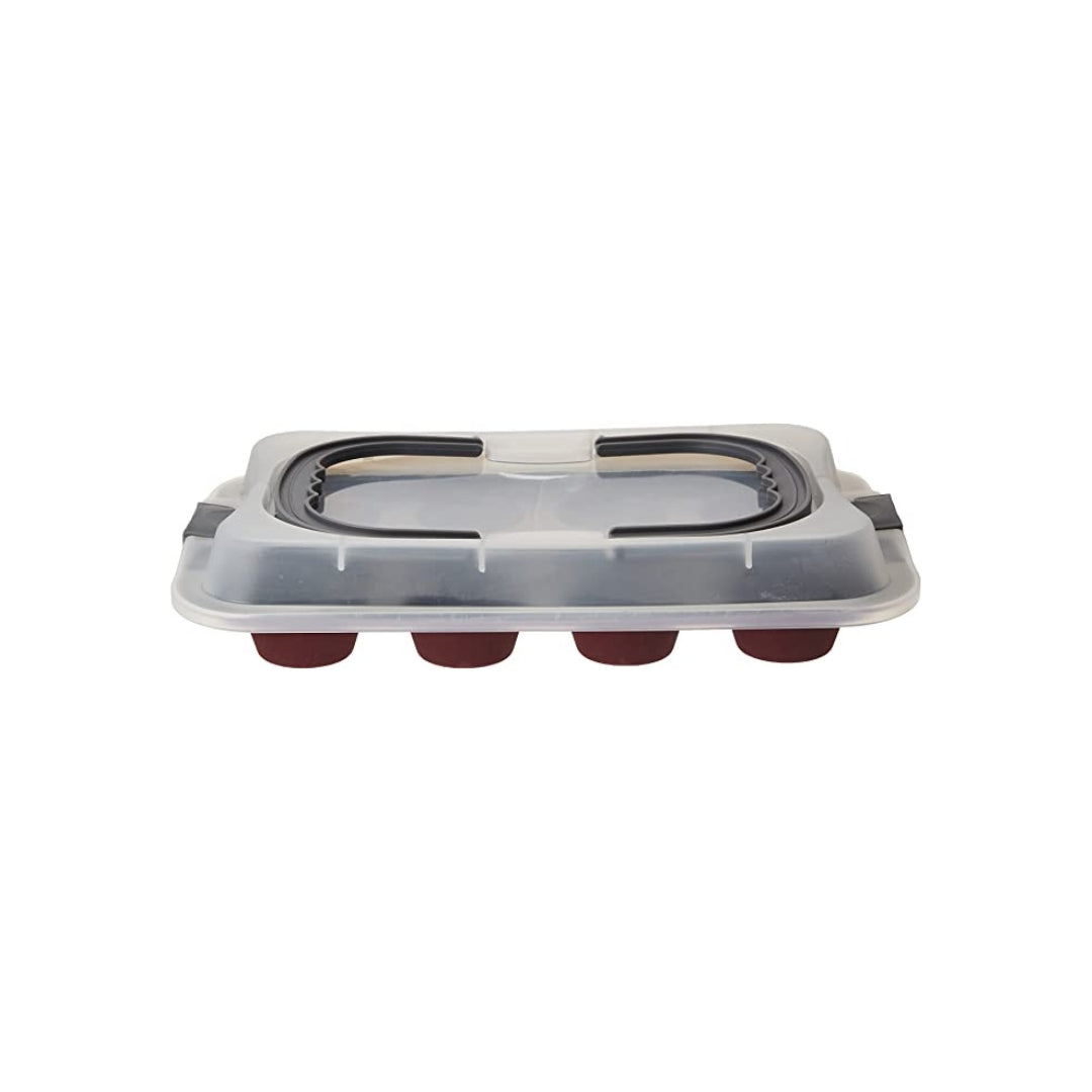 Tognana Sweet Cherry Mould 12 Muffins With Lid, Carbon Steel