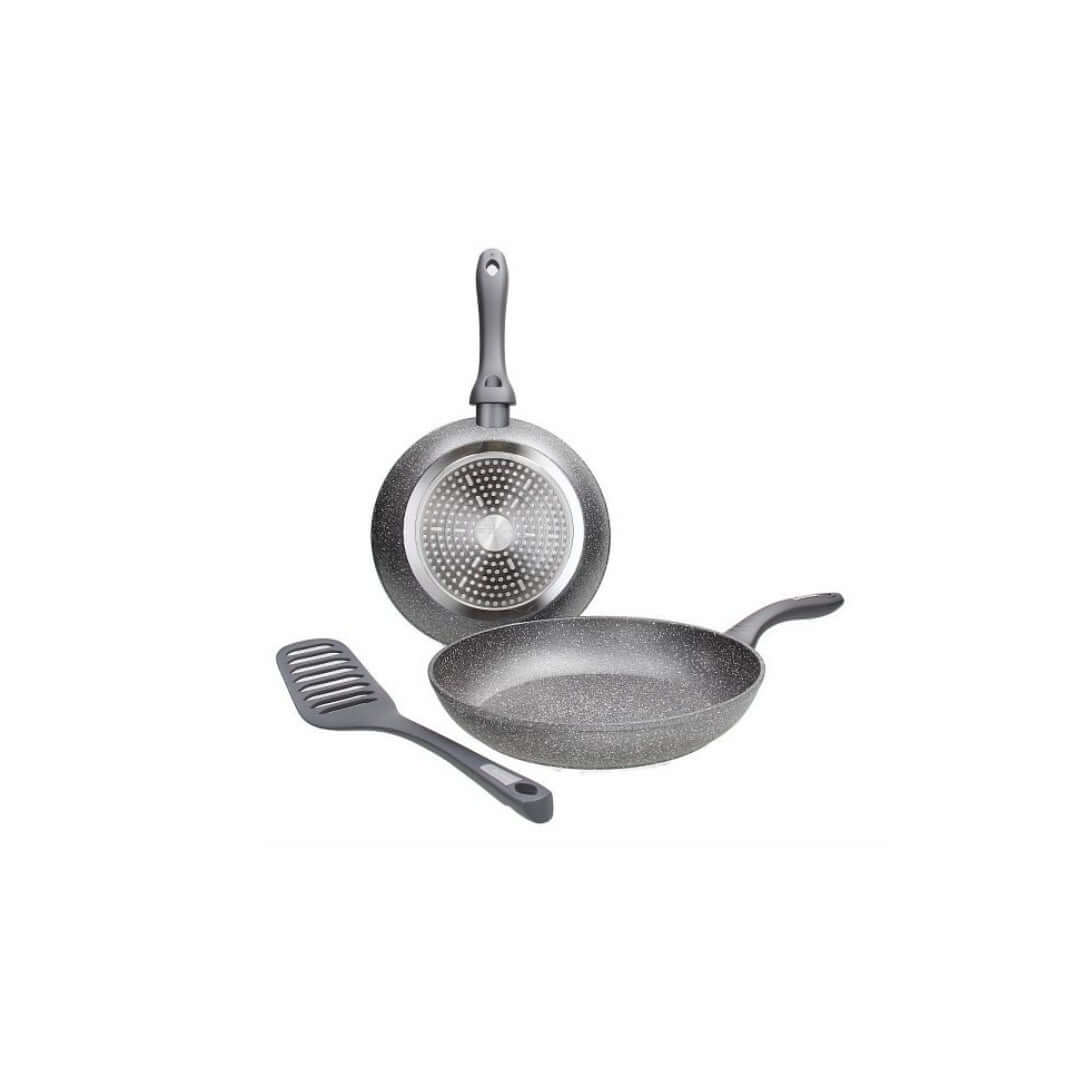 Tognana Frying Pan Set – 2 pcs (24 cm + 28 cm) with Spatula - Cookette