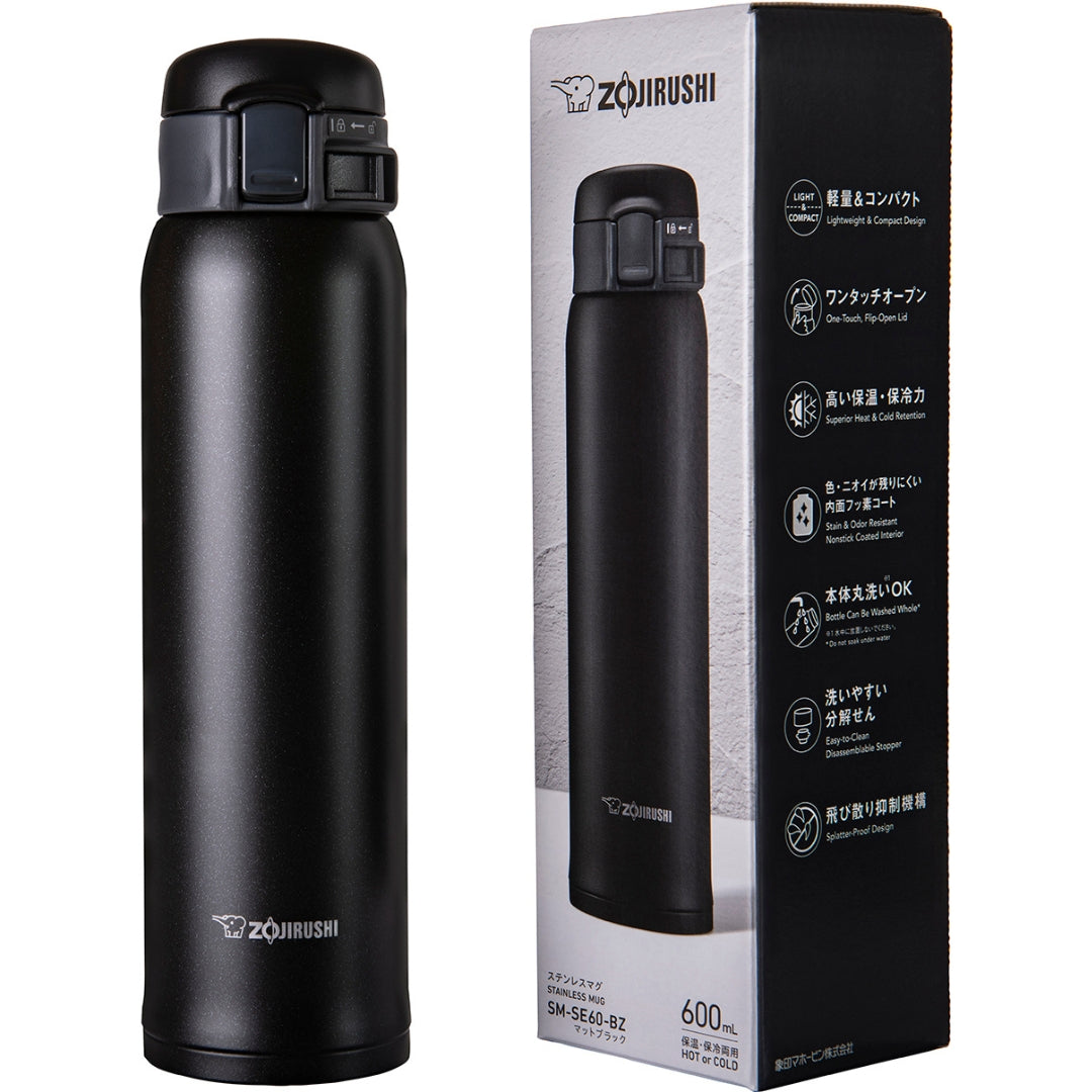 Zojirushi Stainless Steel Vacuum Insulated Bottle, SM-SE 0.36L/0.48L/0.60L