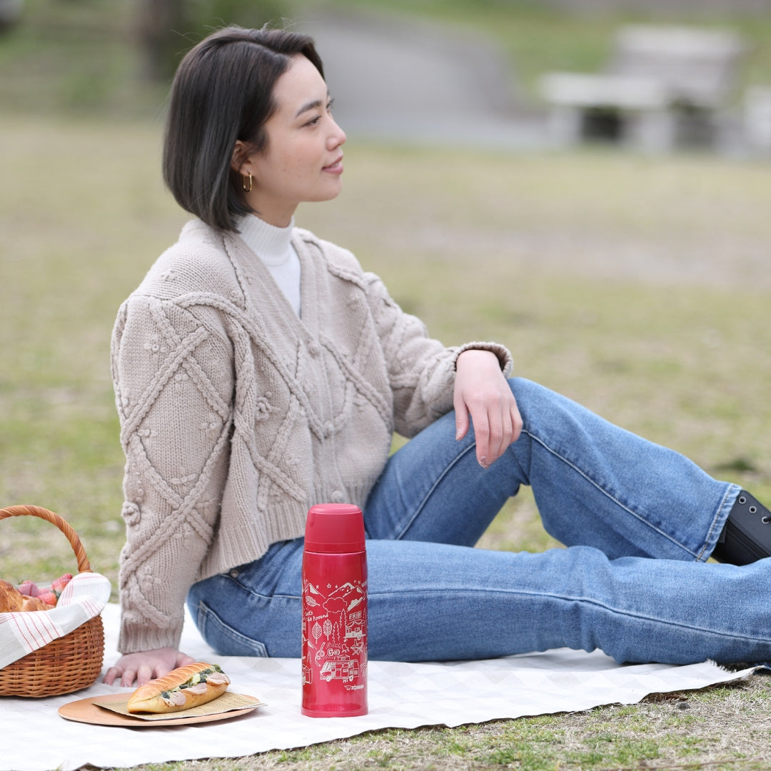 Zojirushi Stainless Steel Vacuum Insulated Bottle with Cup, SJ-JS 0.82L/1.0L - Cookette