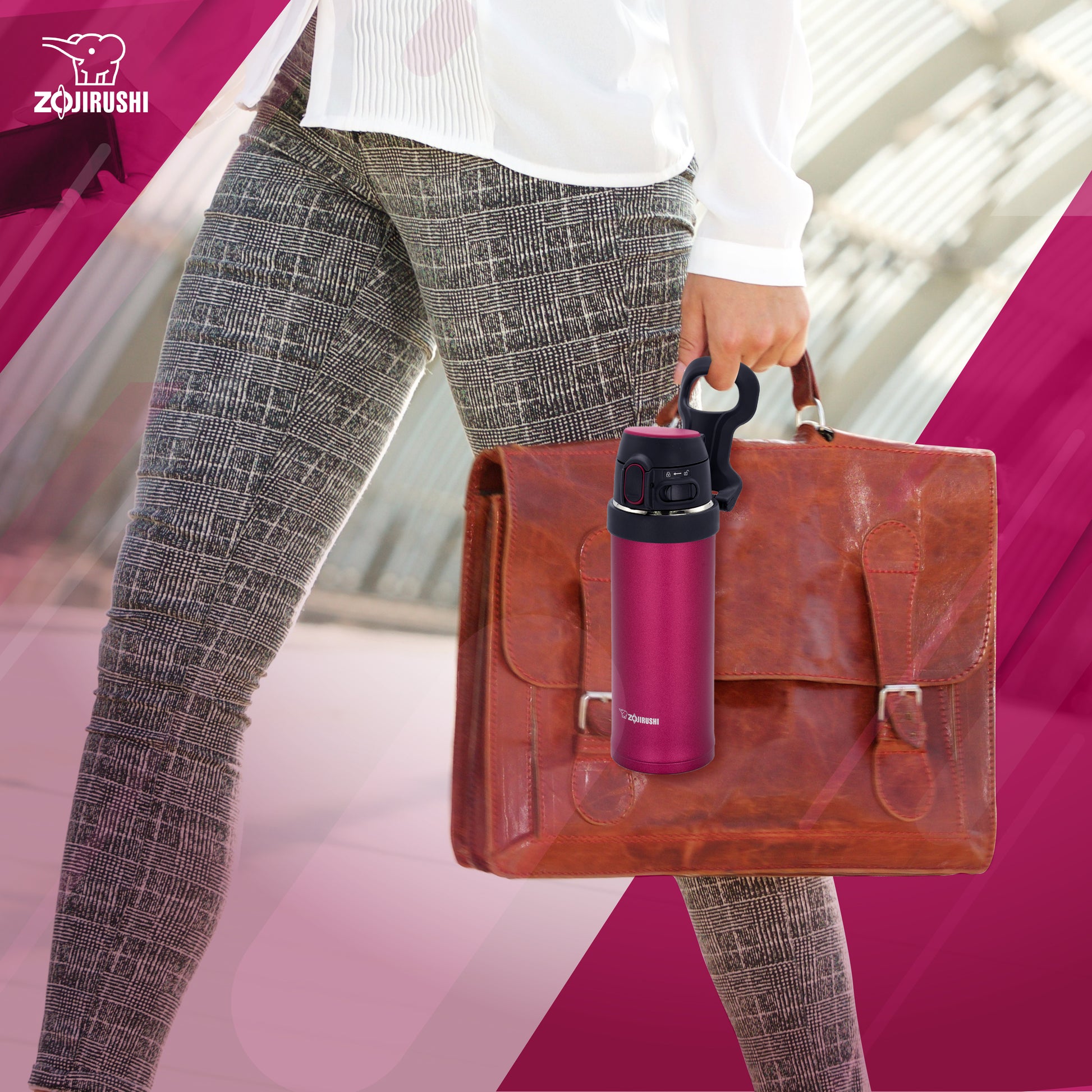 Zojirushi Flip-and-Go Stainless Vacuum Mug SM-QAF48/60 - Cookette